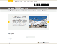 Tablet Screenshot of 81k.liebherr.com