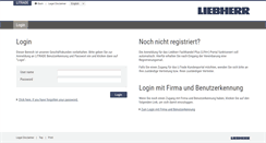 Desktop Screenshot of litrade.liebherr.com