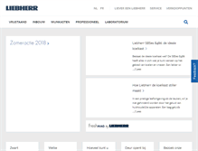 Tablet Screenshot of liebherr.be