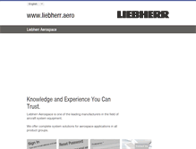 Tablet Screenshot of liebherr.aero