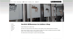 Desktop Screenshot of liebherr-shop.liebherr.com