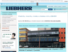 Tablet Screenshot of liebherr.sk