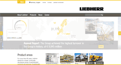 Desktop Screenshot of liebherr.com